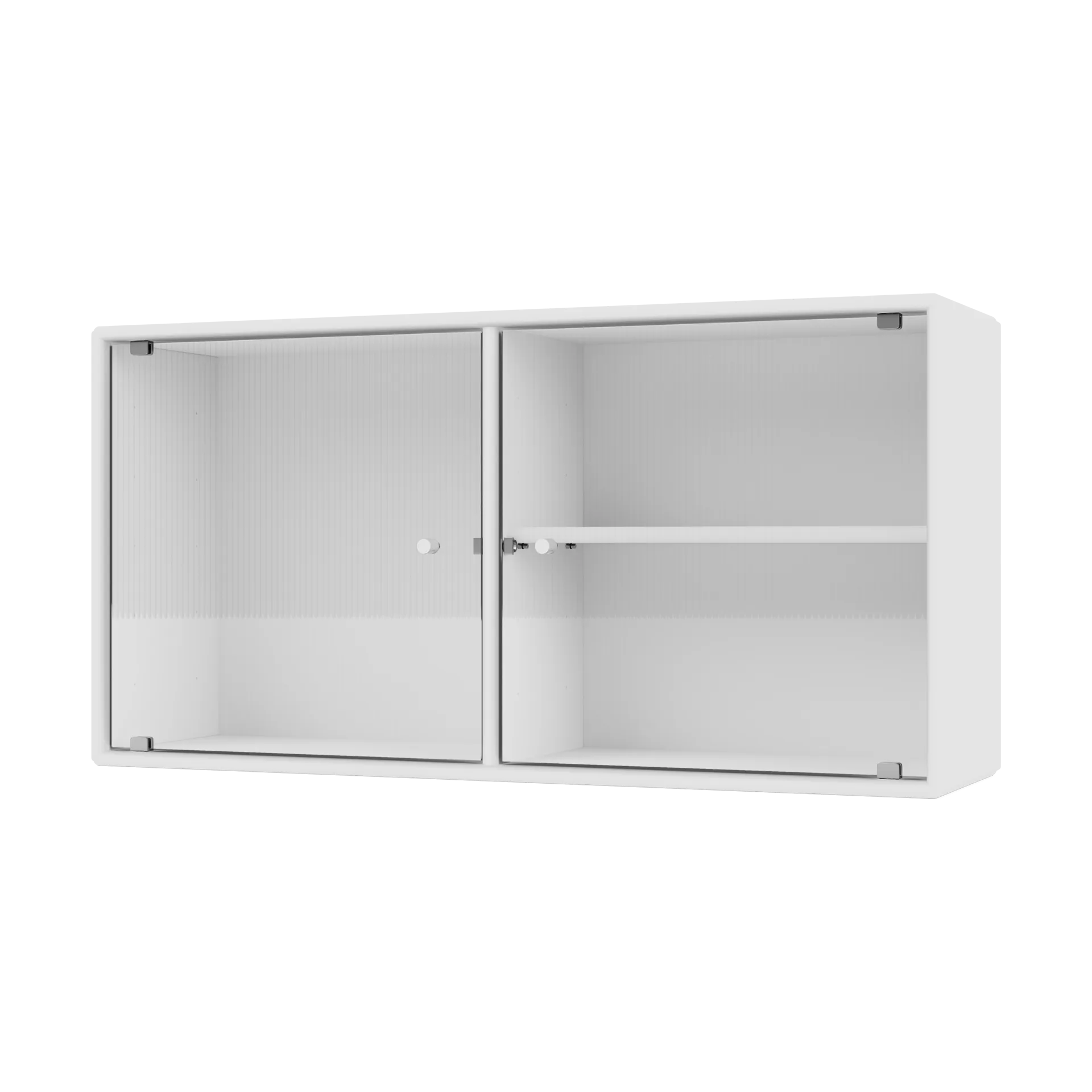 Vitrine Ripple I 69,6x35,4x20 cm, NewWhite Montana