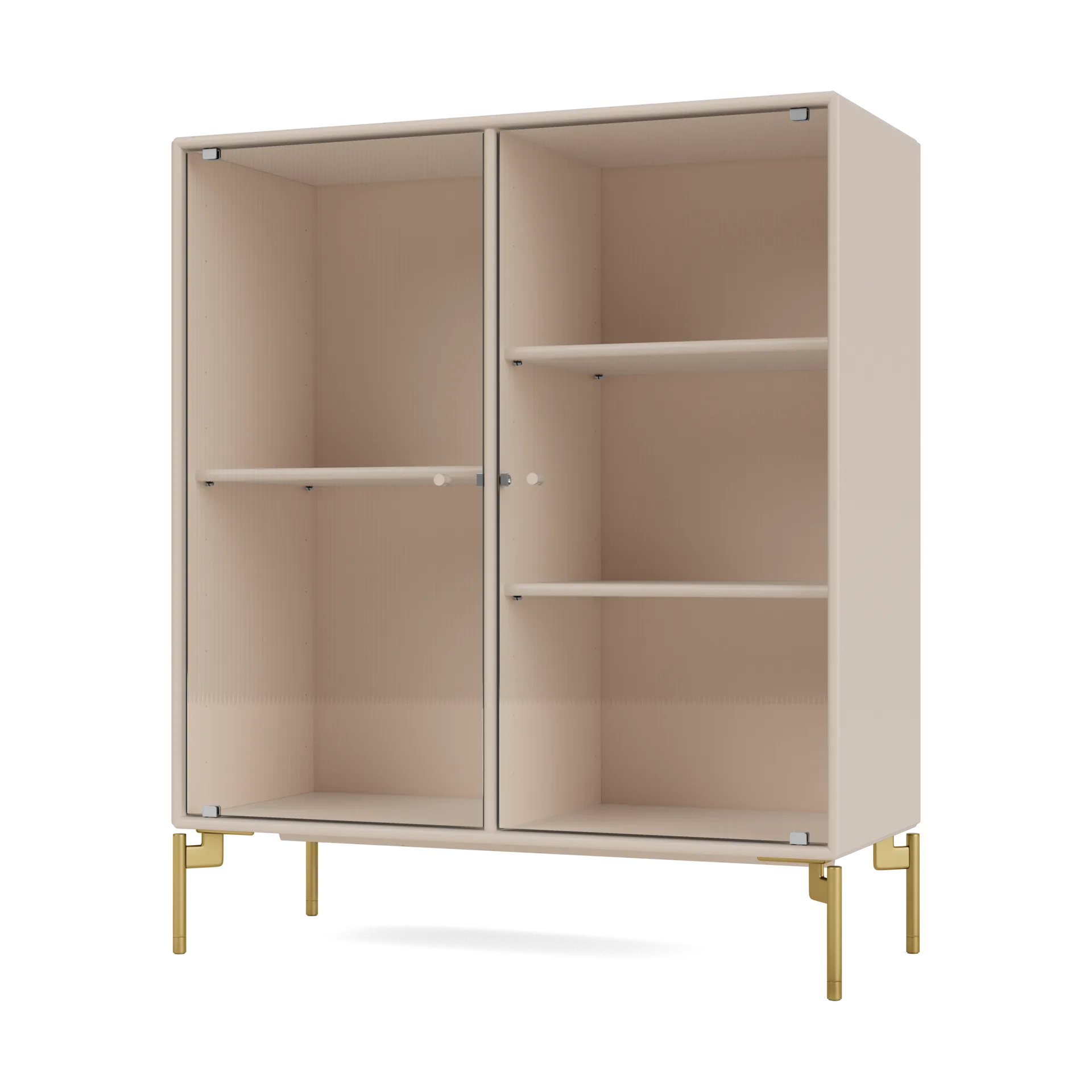 Vitrine Ripple II 69,6x82,2x30 cm, Clay-pieds Brass Montana