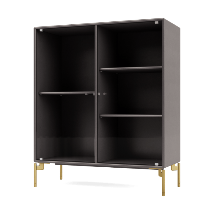 Vitrine Ripple II 69,6x82,2x30 cm - Coffee-pieds Brass - Montana