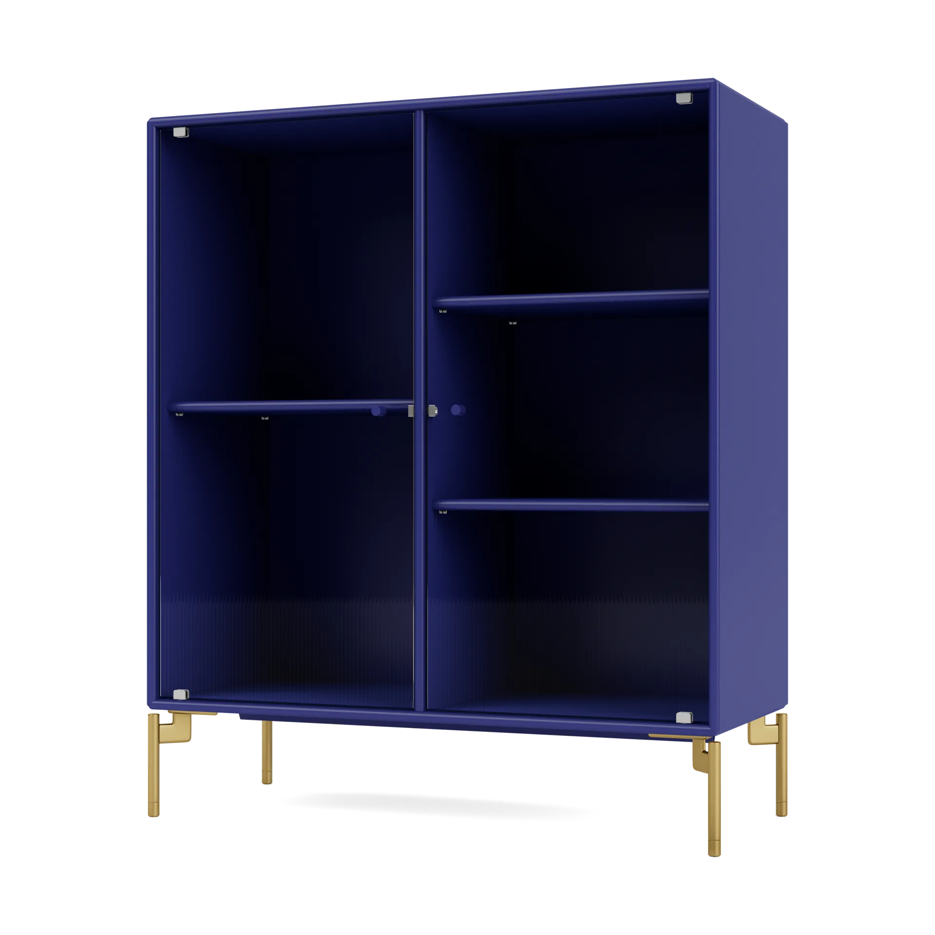Vitrine Ripple II 69,6x82,2x30 cm, Monarch-pieds Brass Montana