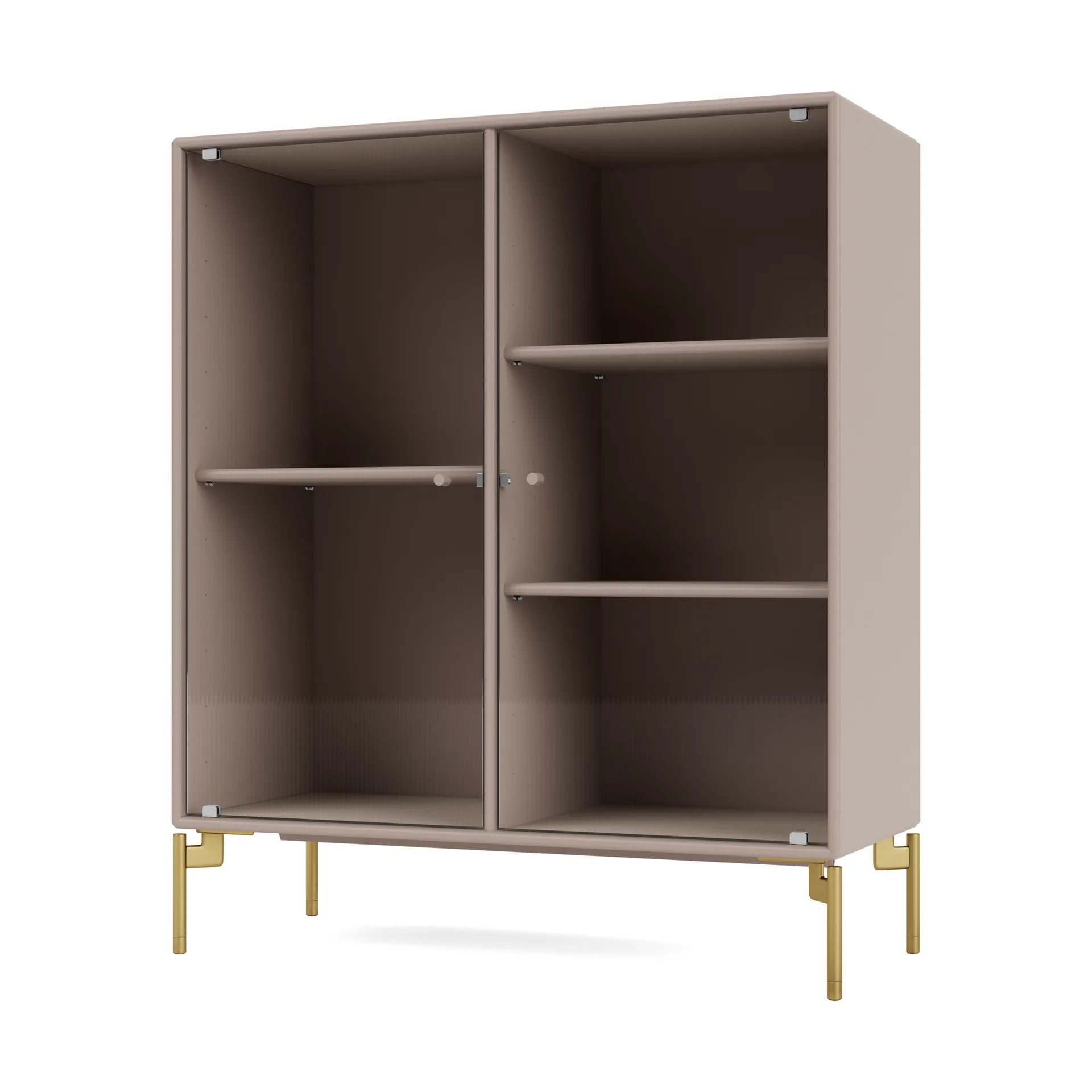 Vitrine Ripple II 69,6x82,2x30 cm, Mushroom-pieds Brass Montana