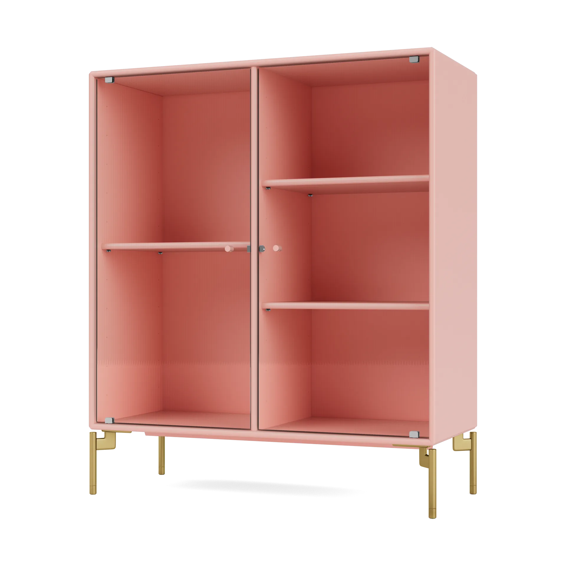 Vitrine Ripple II 69,6x82,2x30 cm, Ruby-pieds Brass Montana