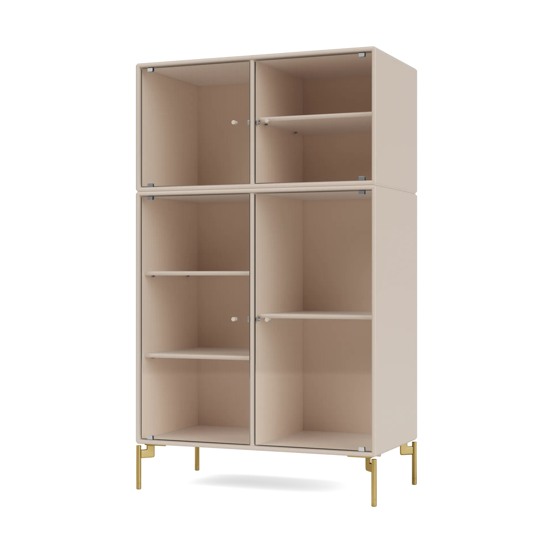 Vitrine Ripple III 69,6x117,6x38 cm, Clay-pieds Brass Montana