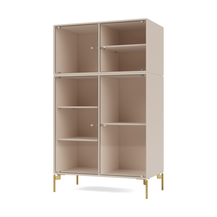 Vitrine Ripple III 69,6x117,6x38 cm - Clay-pieds Brass - Montana