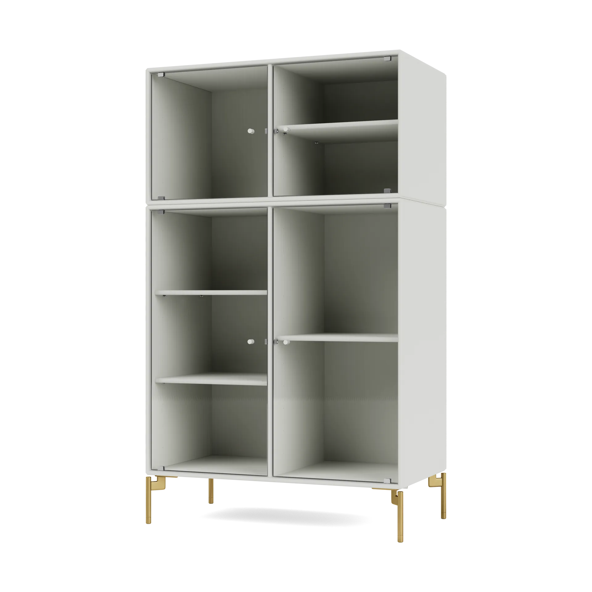 Vitrine Ripple III 69,6x117,6x38 cm, Nordic-pieds Brass Montana