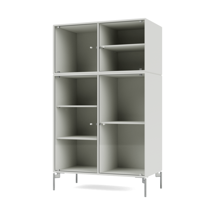 Vitrine Ripple III 69,6x117,6x38 cm - Nordic-pieds Chrome - Montana