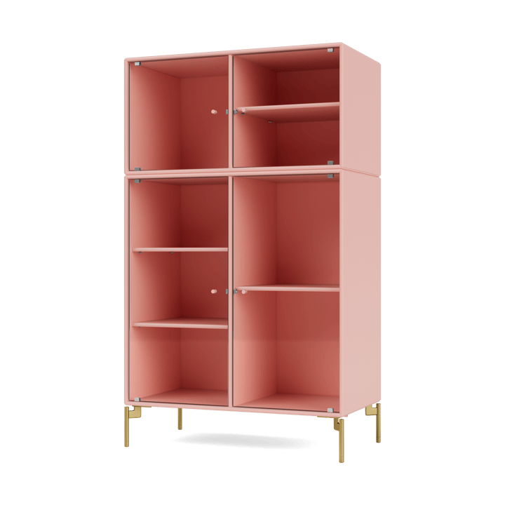 Vitrine Ripple III 69,6x117,6x38 cm - Ruby-pieds Brass - Montana