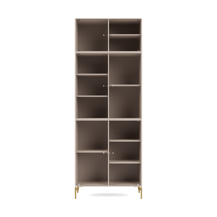 Vitrine Ripple IV 69,6x187,2x38 cm - Clay-pieds Brass - Montana