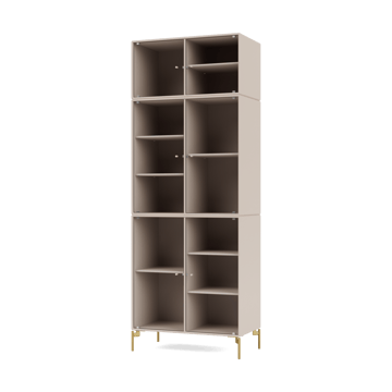 Vitrine Ripple IV 69,6x187,2x38 cm - Clay-pieds Brass - Montana