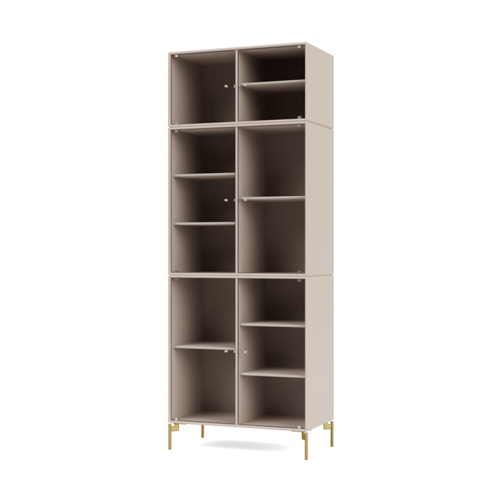 Vitrine Ripple IV 69,6x187,2x38 cm, Clay-pieds Brass Montana