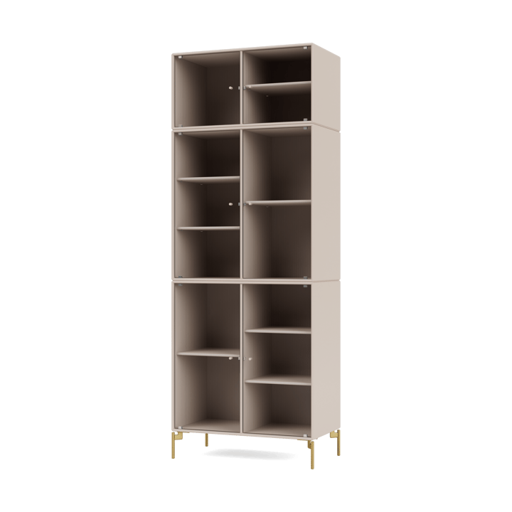 Vitrine Ripple IV 69,6x187,2x38 cm - Clay-pieds Brass - Montana