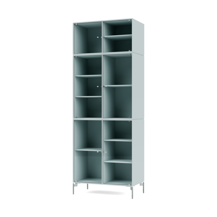 Vitrine Ripple IV 69,6x187,2x38 cm - Flint-pieds Chrome - Montana