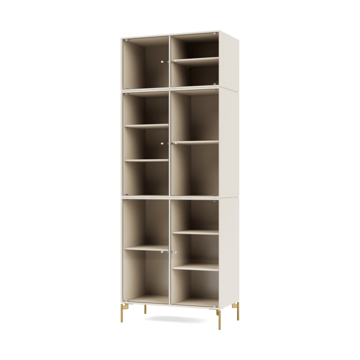 Vitrine Ripple IV 69,6x187,2x38 cm - Oat-pieds Brass - Montana