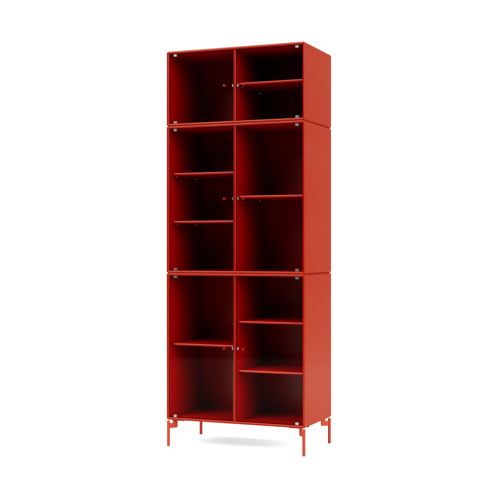 Vitrine Ripple IV 69,6x187,2x38 cm, Rosehip-pieds Rosehip Montana