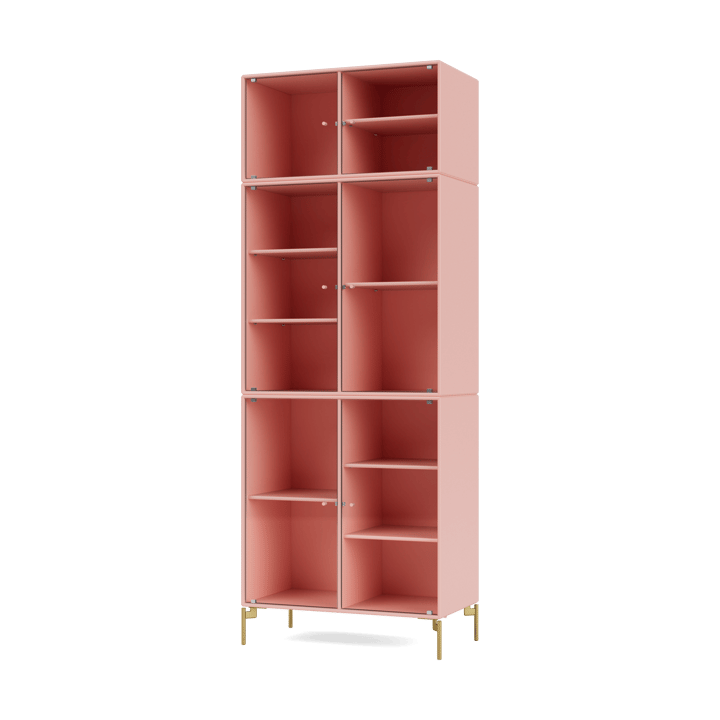 Vitrine Ripple IV 69,6x187,2x38 cm - Ruby-pieds Brass - Montana