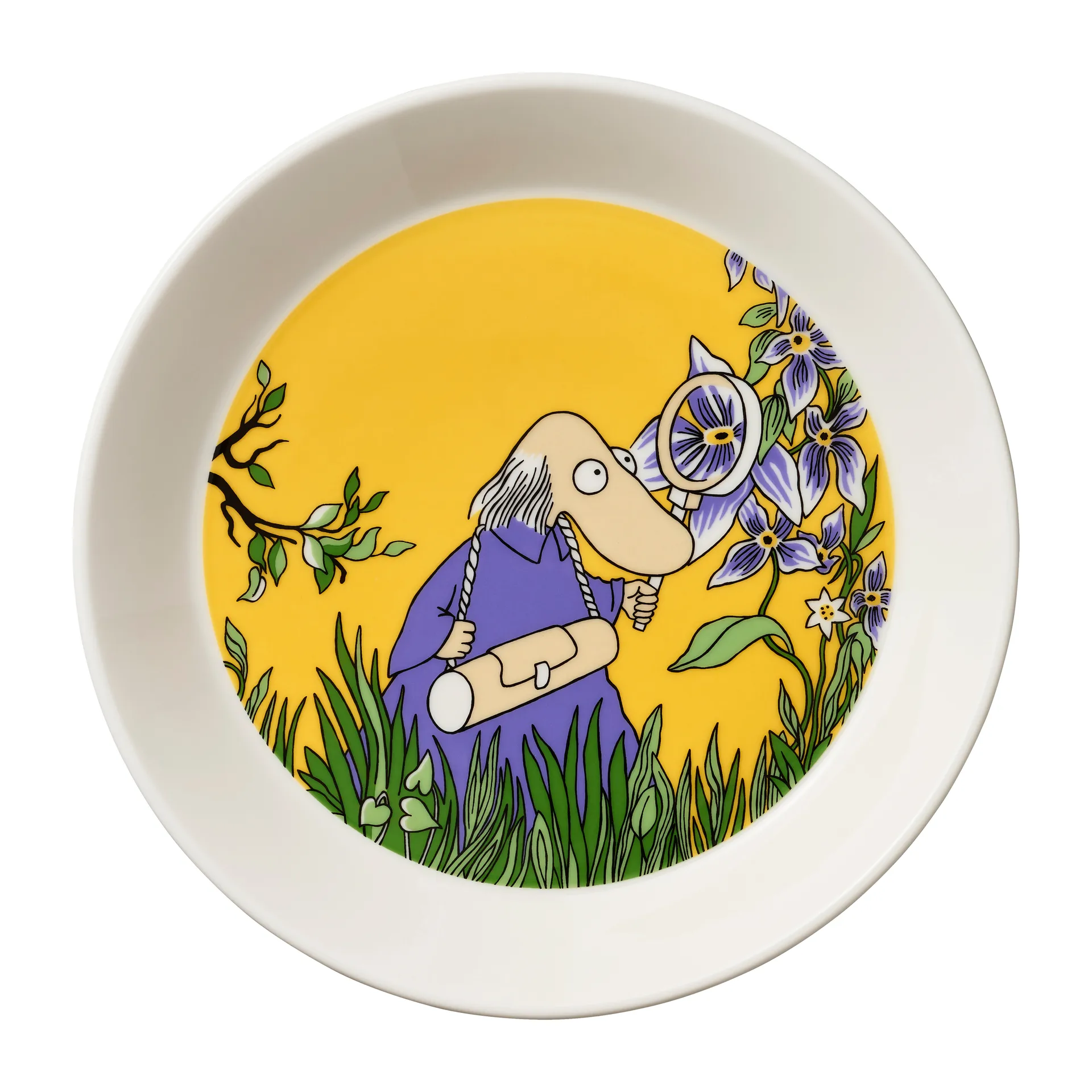 Assiette Moomin Ø19 cm Hemulen, Jaune Moomin Arabia