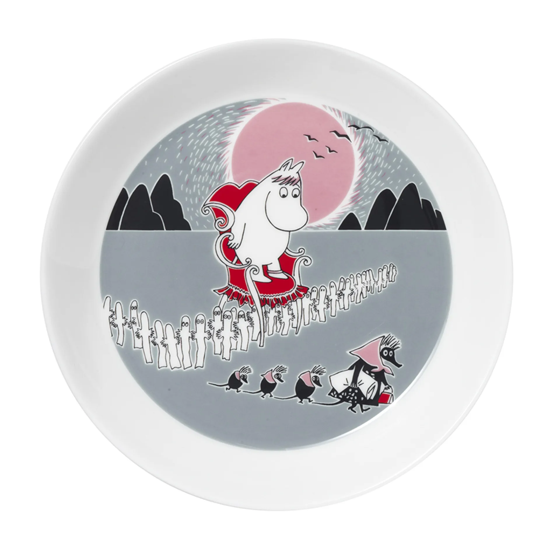 Assiette Moomin à l´aventure, gris Moomin Arabia