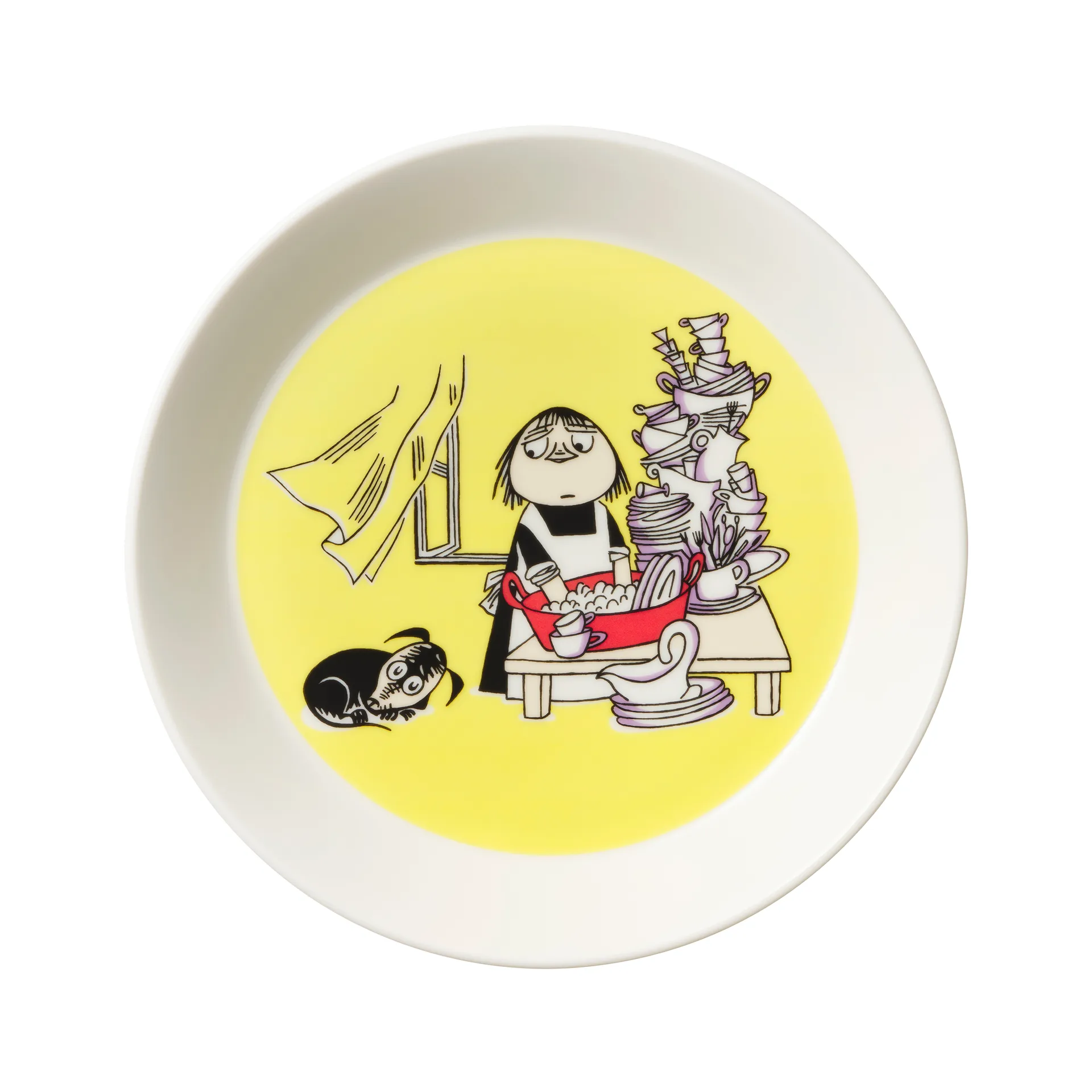 Assiette Moomin Misabel jaune, Jaune Moomin Arabia
