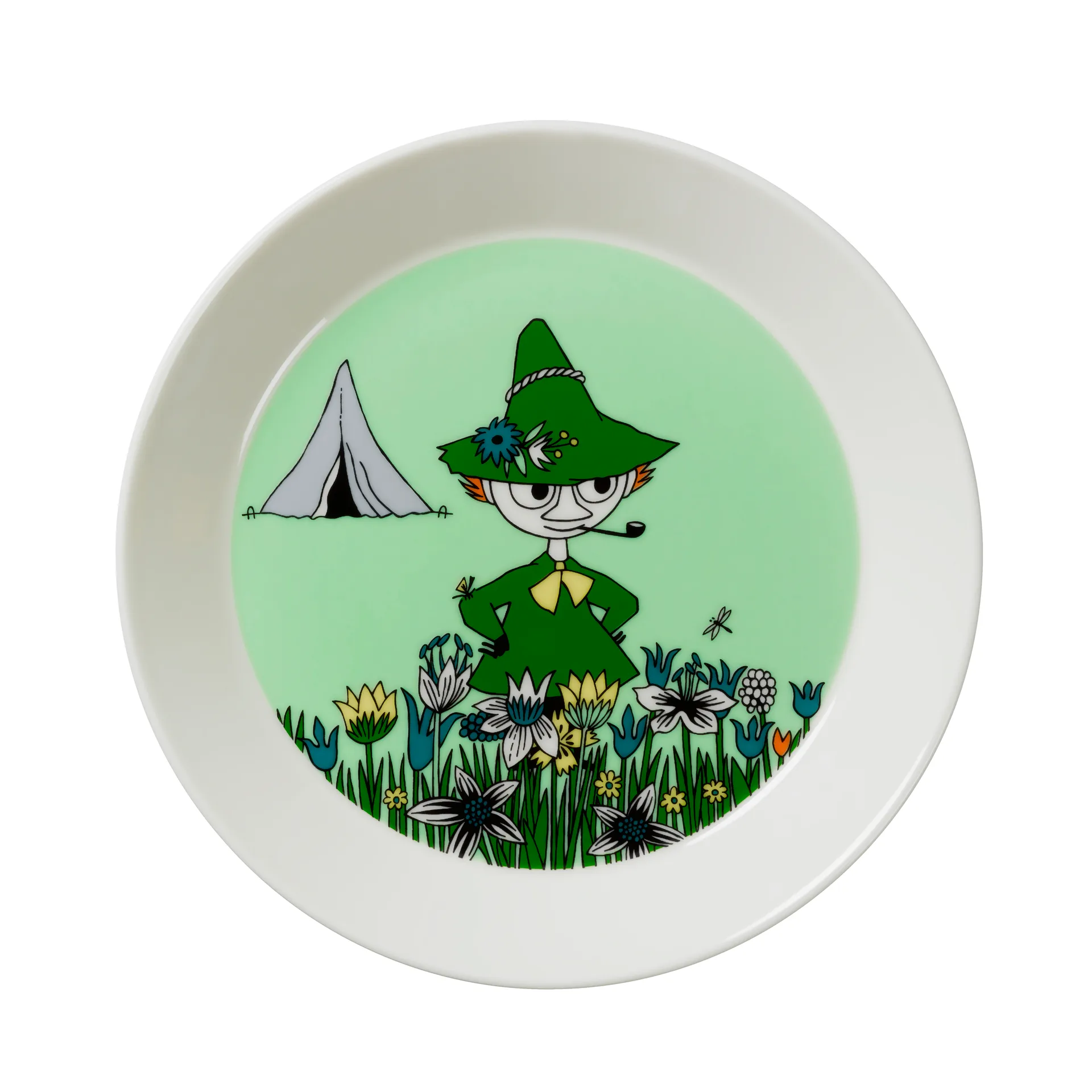 Assiette Pipo, vert Moomin Arabia