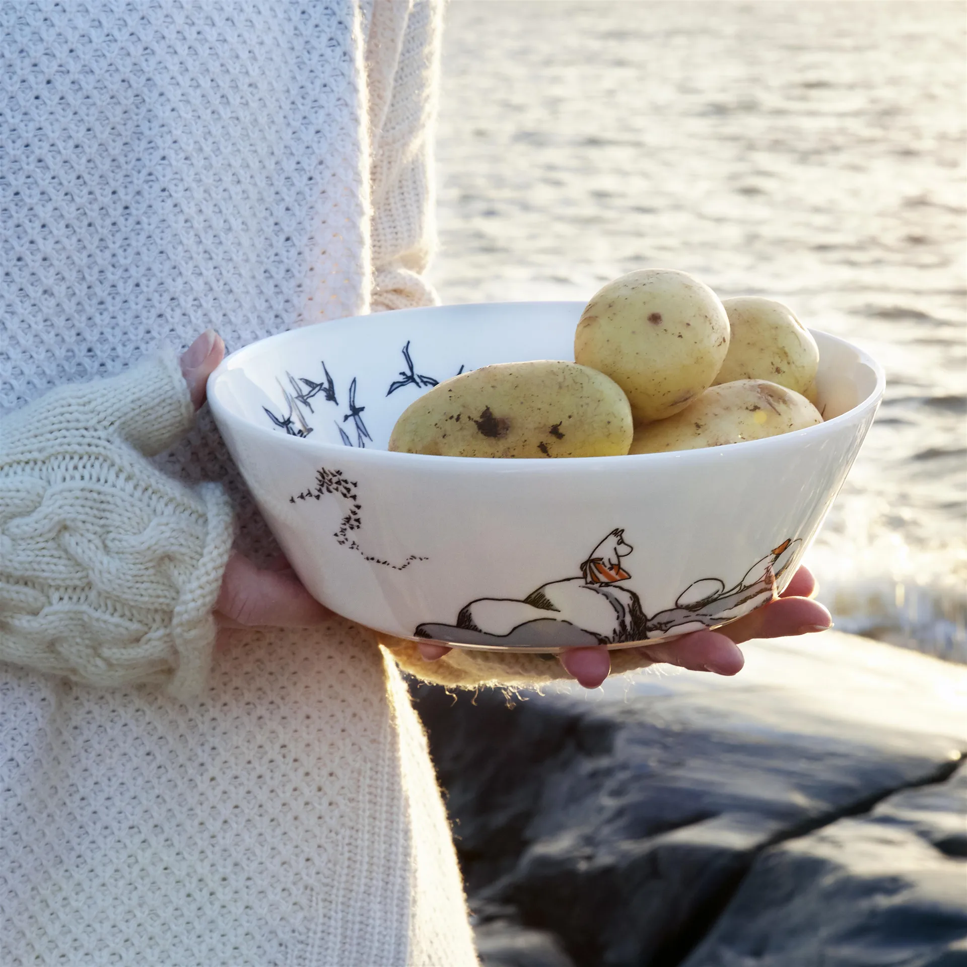 Bol de service Moomin fidèle à ses origines, 23 cm Moomin Arabia