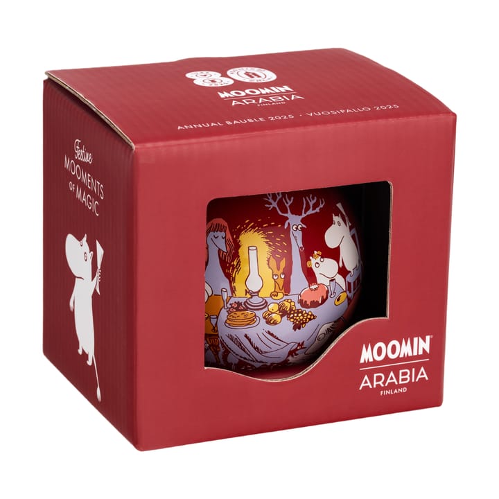 Boule de Noël Moomin Ø8 cm, 2025, Moments festifs Moomin Arabia