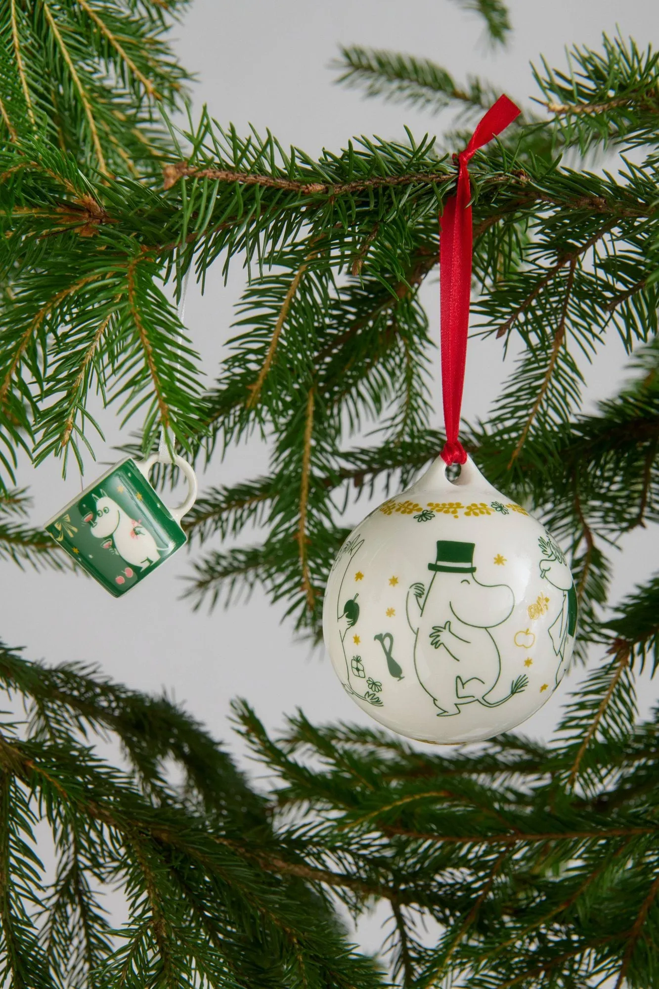Boule de Noël Moomin Ø8 cm, 2026, Cadeau d’amour Moomin Arabia