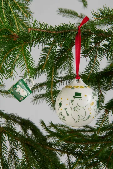 Boule de Noël Moomin Ø8 cm - 2026, Cadeau d’amour - Moomin Arabia
