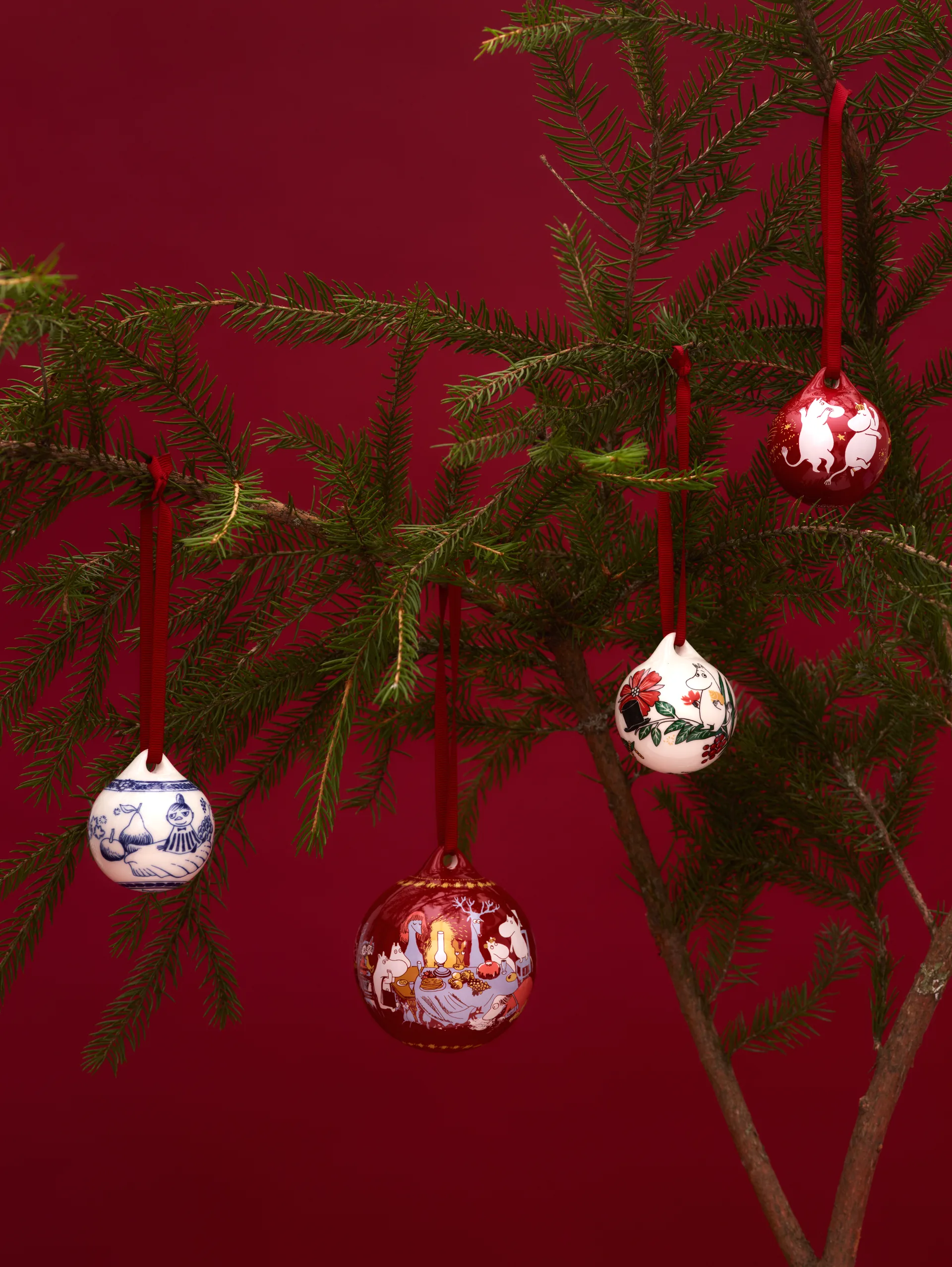 Boules de Noël Moomin Ø5 cm, 3 pièces, 2025 Moomin Arabia