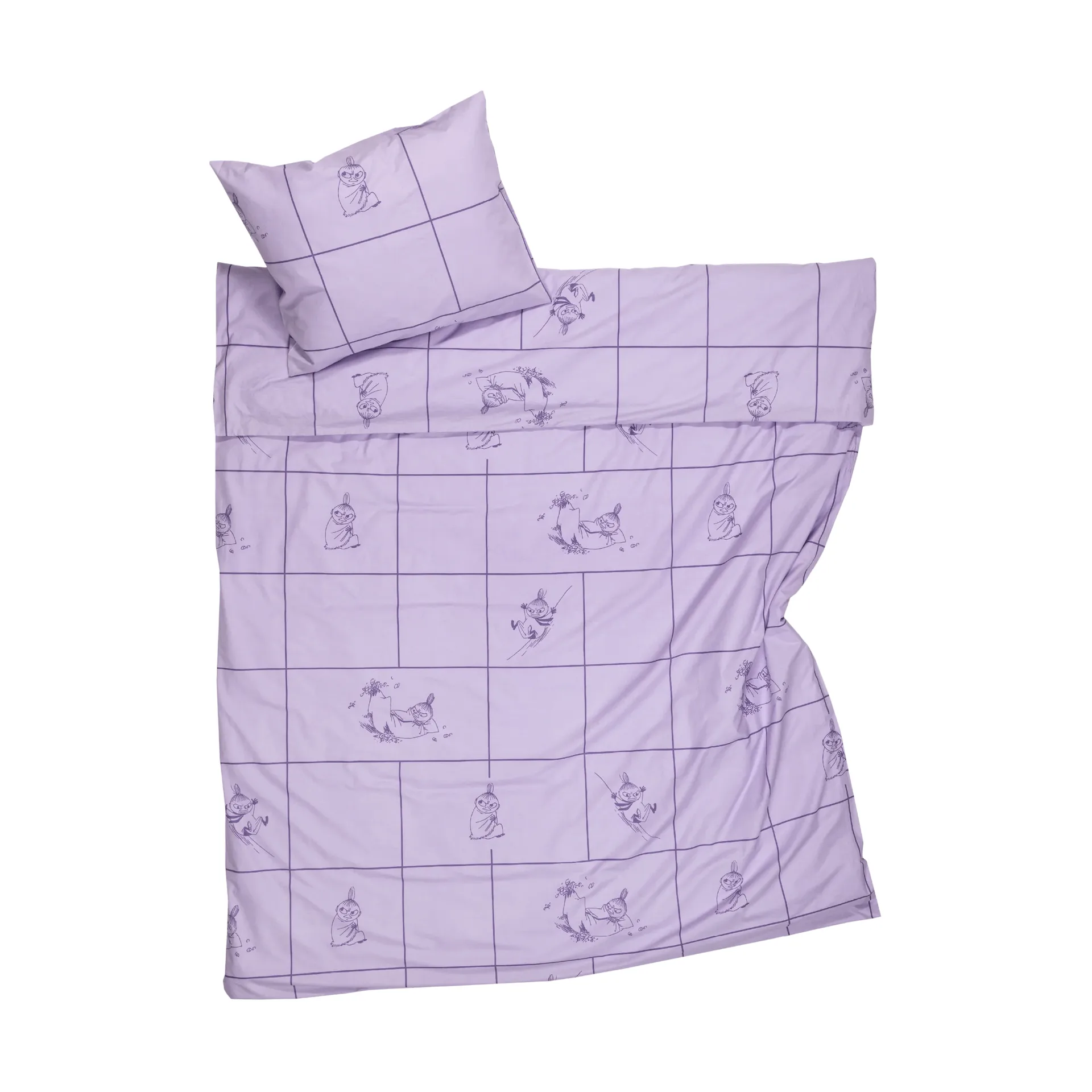 Ensemble de literie Moomin 150x210 cm, Lilla My, violet Moomin Arabia