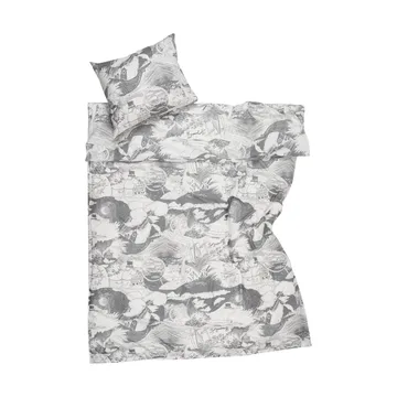 Ensemble de literie Moomin 150x210 cm - Segling, gris - Moomin Arabia