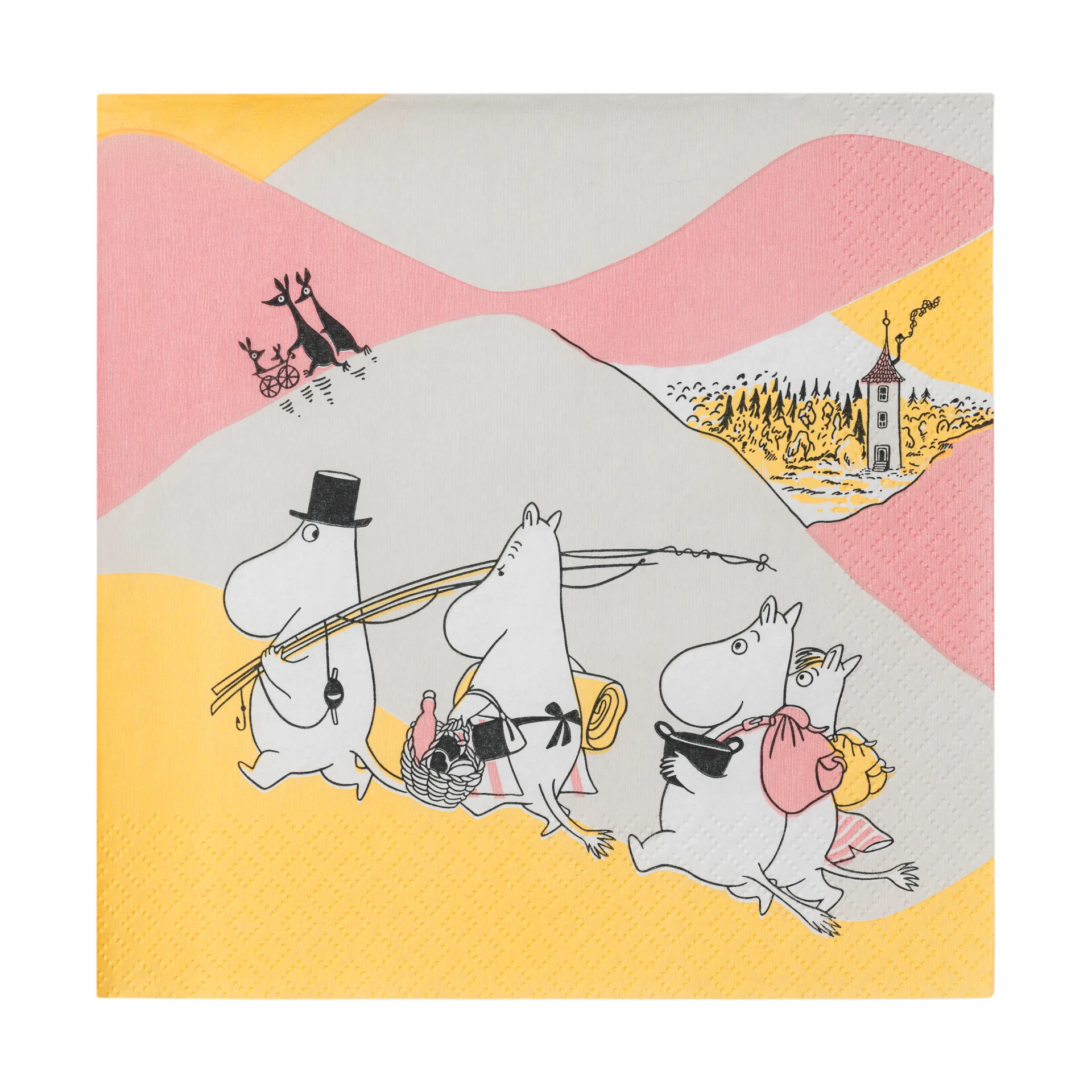 Family time serviette en papier 33x33 cm, pack de 20, Multi Moomin Arabia