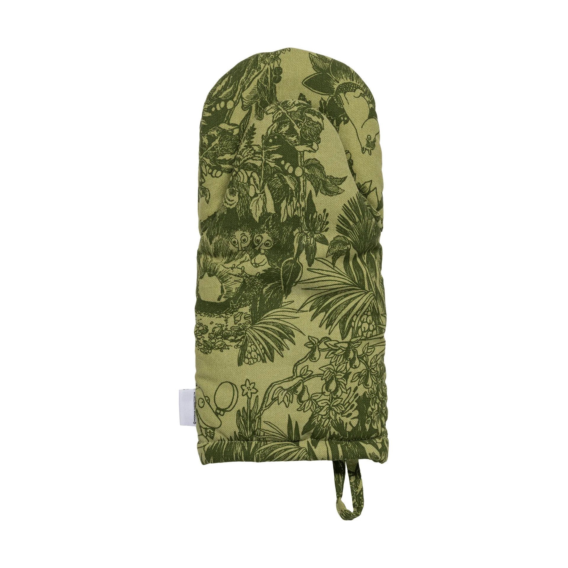 Gant de cuisine Forêt mystérieuse Moomin, Vert, 15x34 cm Moomin Arabia