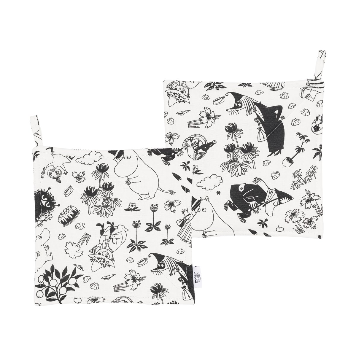 Moomin Arabia Gant de cuisine Mumin 22x26 cm lot de 2 Off-white