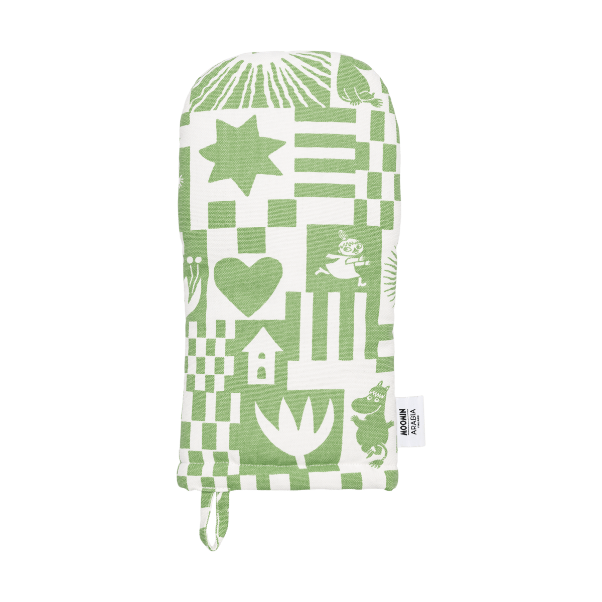 Moomin Arabia Gant de cuisine Party mumin 15x34 cm Vert