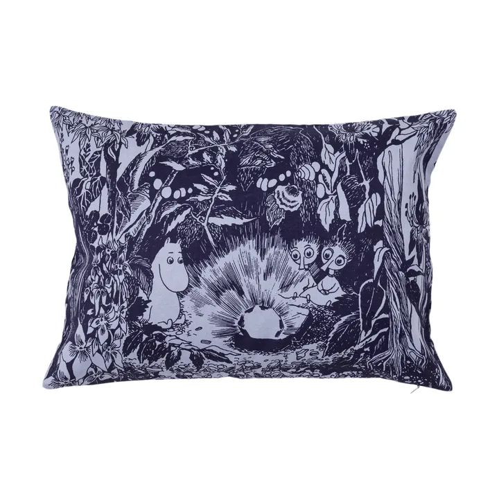 Housse de coussin Forêt mystérieuse Moomin - Blå, 40x58 cm - Moomin Arabia