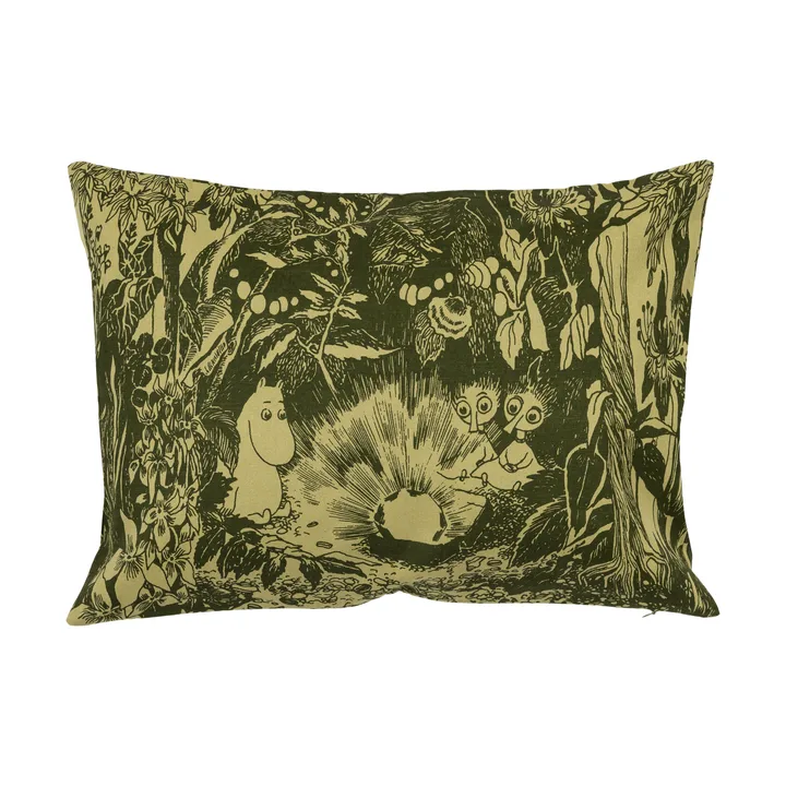Housse de coussin Forêt mystérieuse Moomin - Grön, 40x58 cm - Moomin Arabia