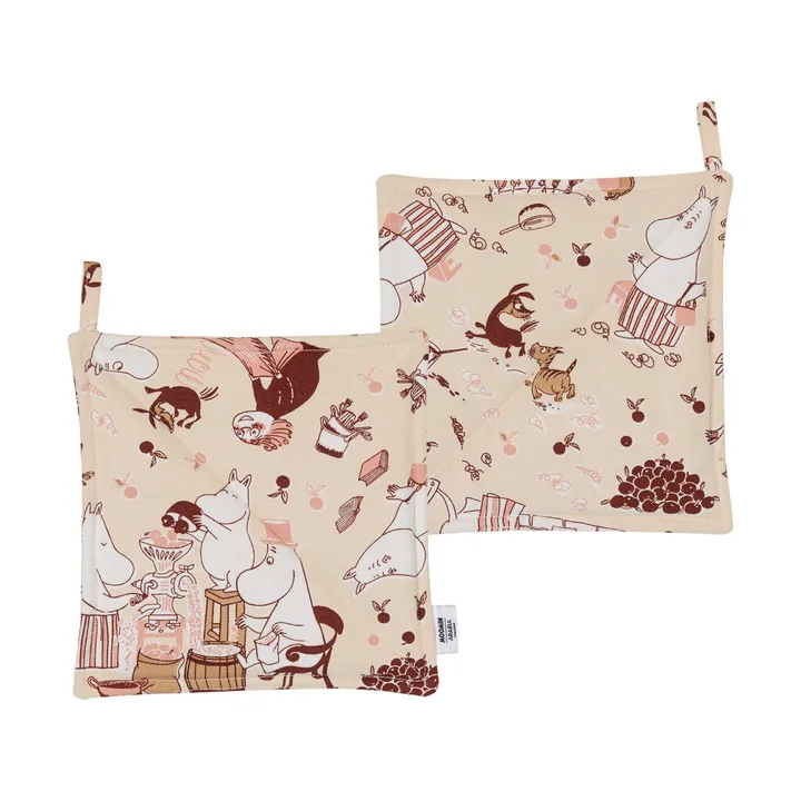 Maniques Hemmaglädje Moomin lot de 2 - 22 x 22 cm - Moomin Arabia