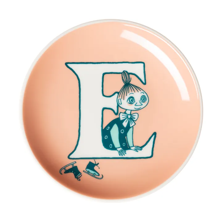 Mini assiette ABC Moomin - E, 10,5 cm - Moomin Arabia