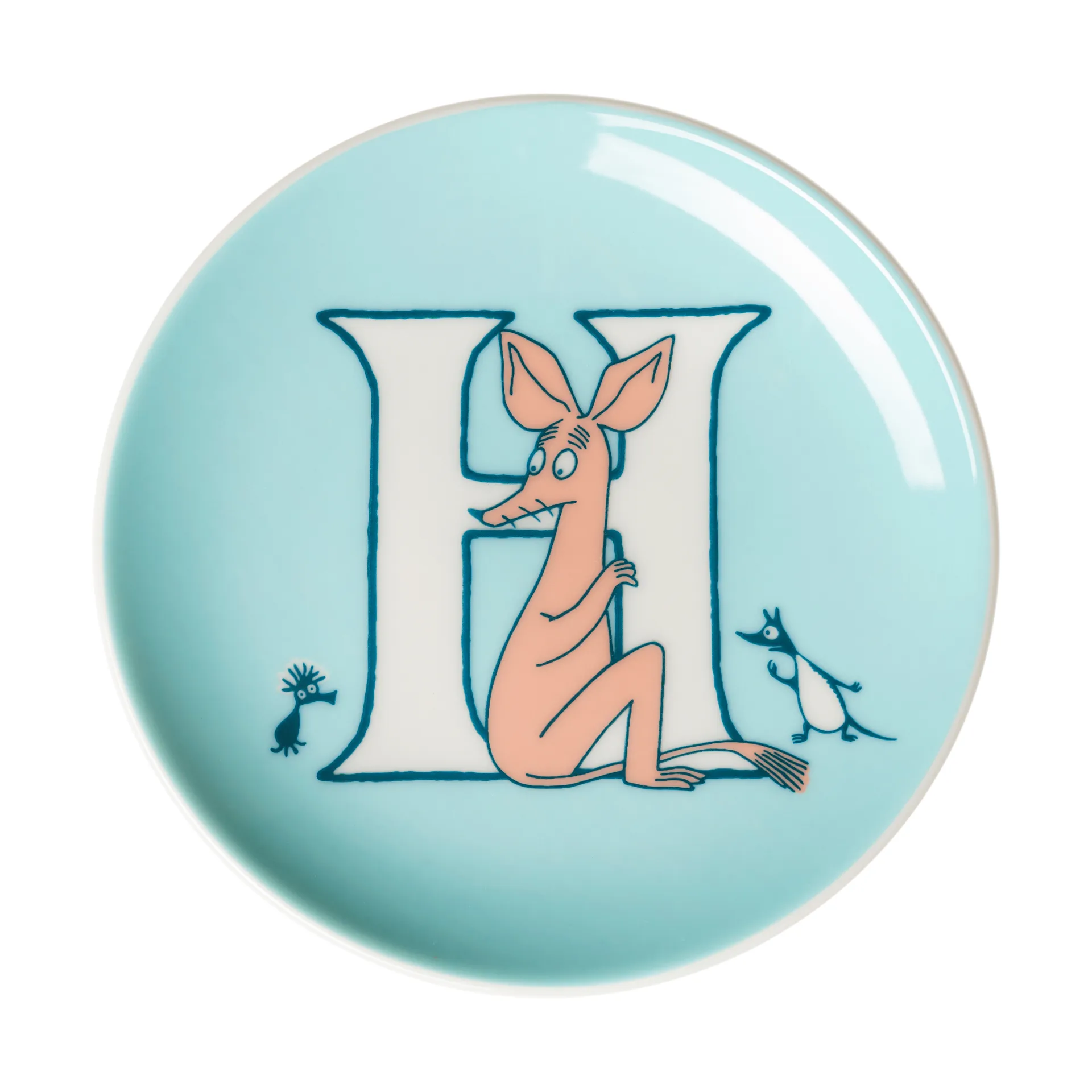 Mini assiette ABC Moomin, H, 10,5 cm Moomin Arabia