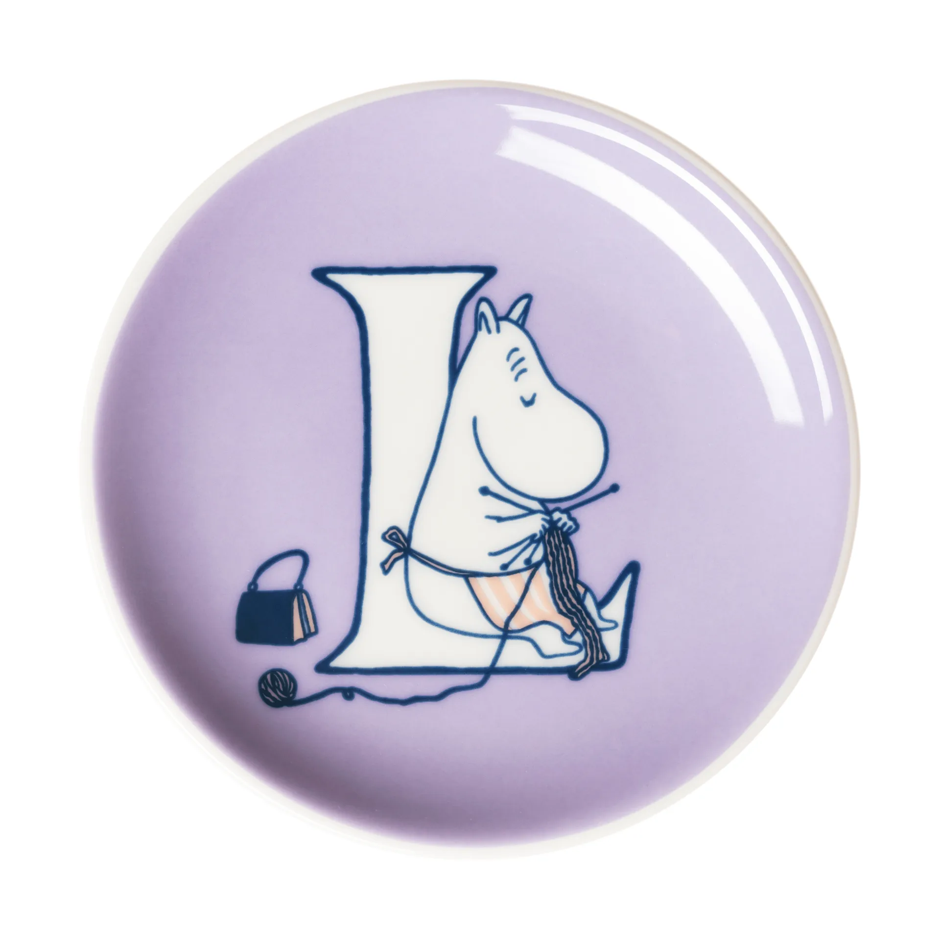 Mini assiette ABC Moomin, L, 10,5 cm Moomin Arabia