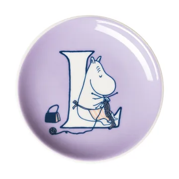 Mini assiette ABC Moomin - L, 10,5 cm - Moomin Arabia