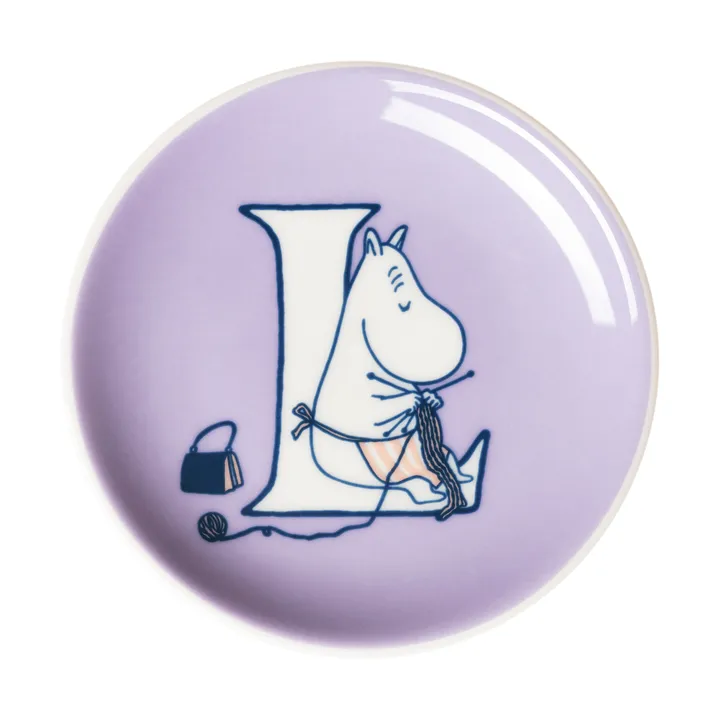 Mini assiette ABC Moomin - L, 10,5 cm - Moomin Arabia