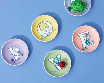 Mini assiette ABC Moomin - V, 10,5 cm - Moomin Arabia