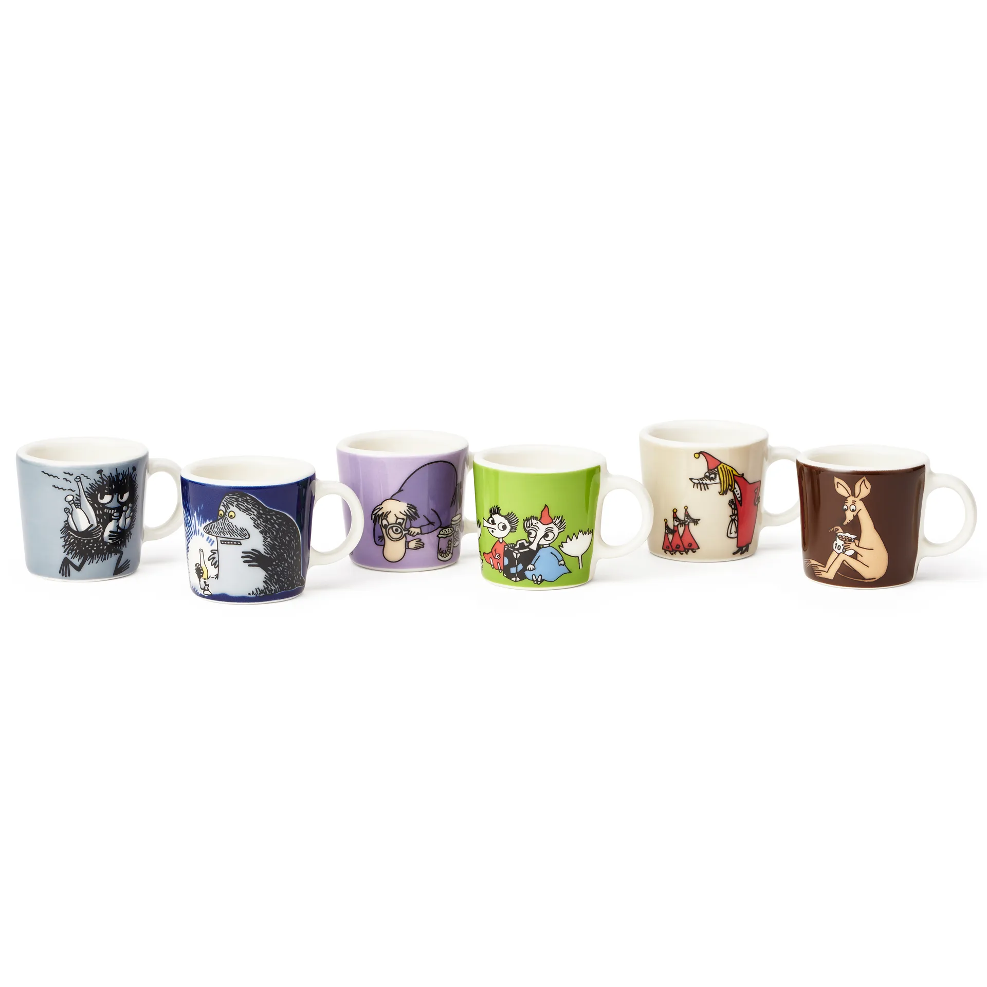 Mini tasses Mumin Lot de 6 Andra classic, Multi Moomin Arabia
