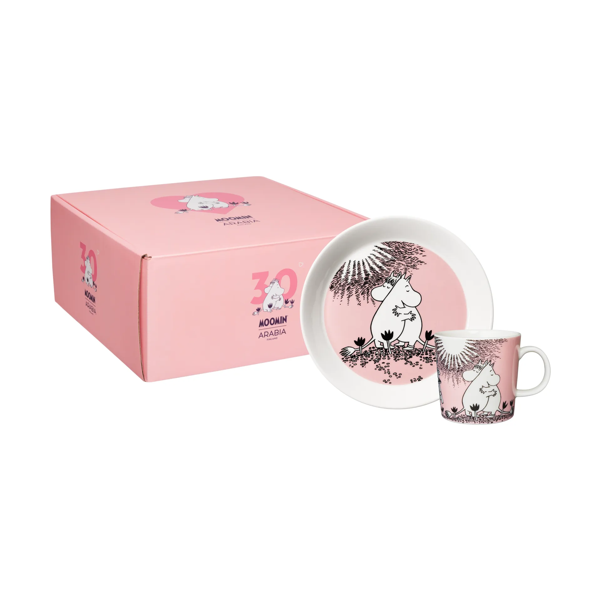 Mug Moomin 30 ans & assiette Kärlek Limited Edition, 2 pièces Moomin Arabia