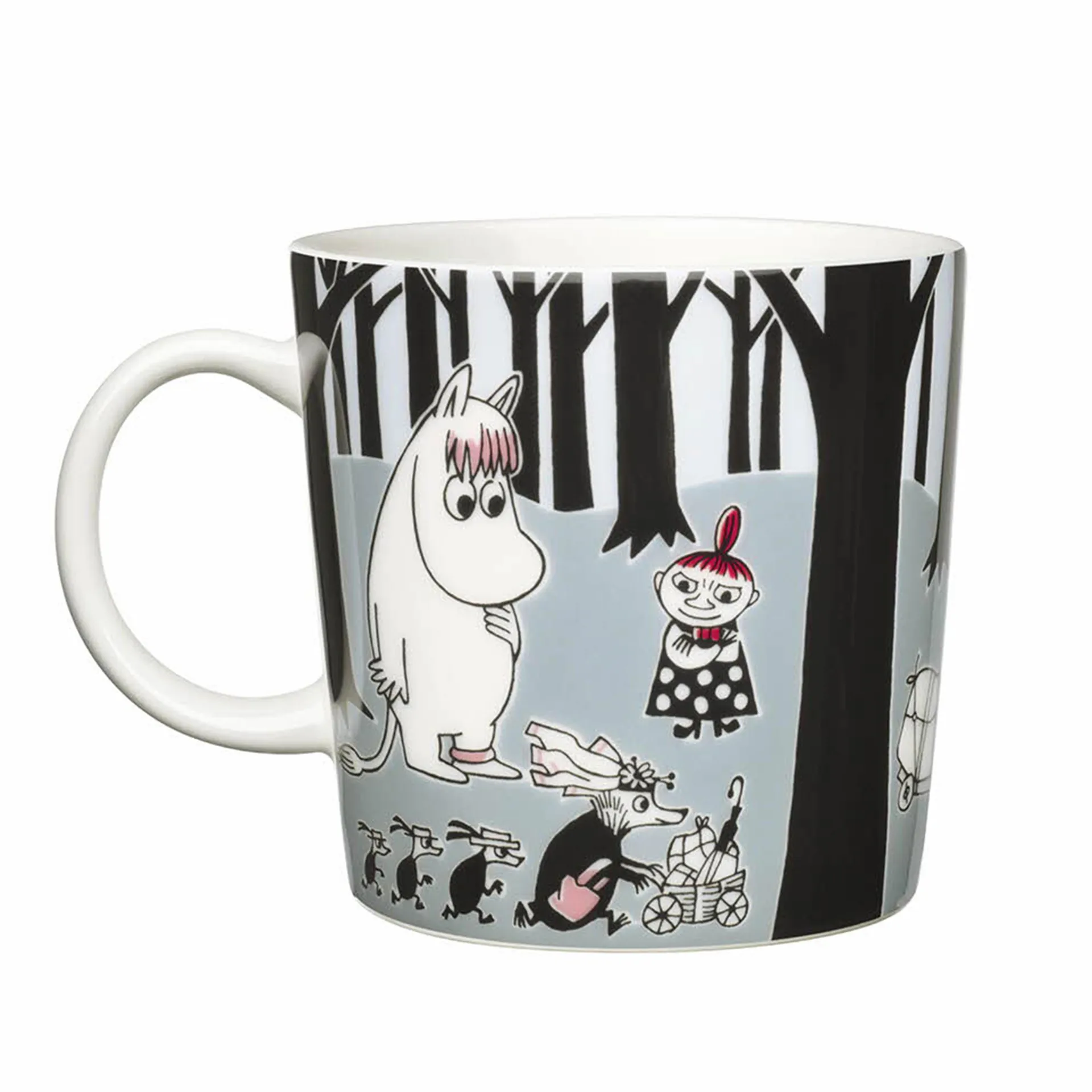 Mug Moomin à l´aventure, gris Moomin Arabia