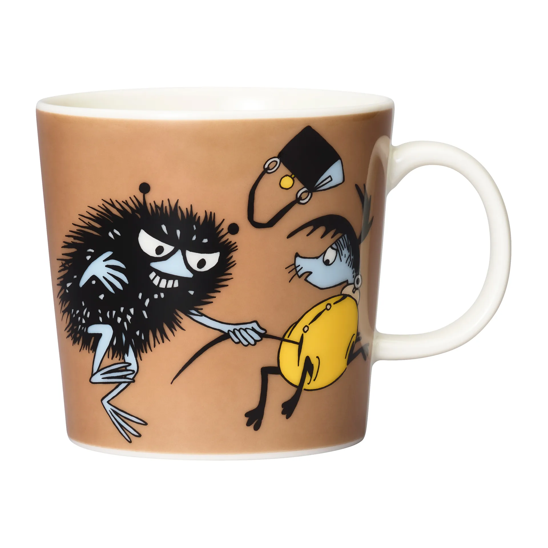 Mug Moomin Stinky in action, Marron Moomin Arabia