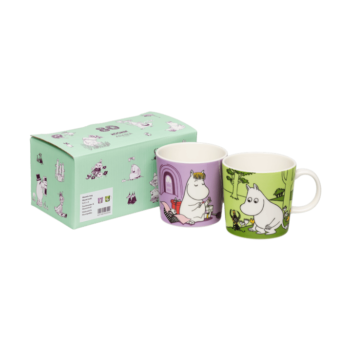 Mugs Moomin Snorkfröken & Mumintrollet, 2 pièces - 30 cl - Moomin Arabia