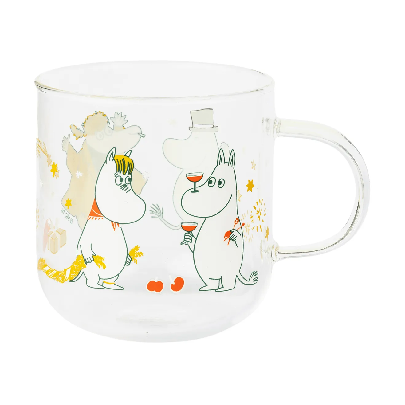 Mumin mug en verre, Cadeau d’amour, 30 cl, lot de 2 Moomin Arabia