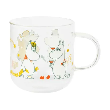 Mumin mug en verre - Cadeau d’amour, 30 cl, lot de 2 - Moomin Arabia